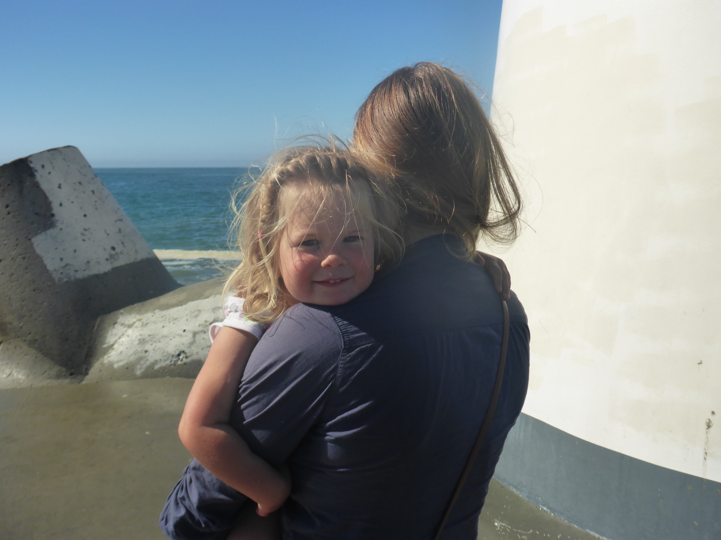 Watching the breakers at Santa Cruz